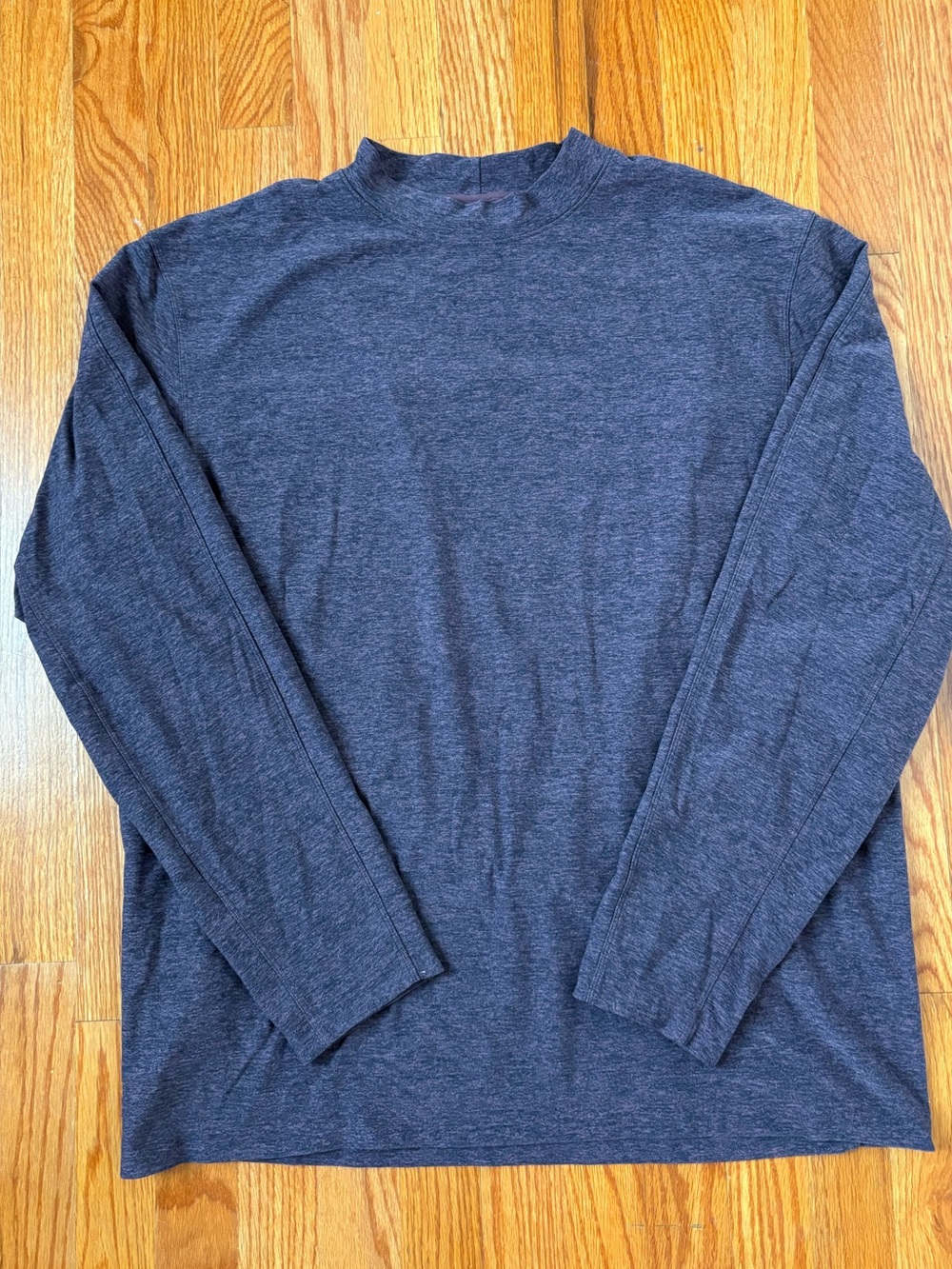Lululemon Rulu Mock Neck Long Sleeve Shirt Men’s XL Purple Plum Pocket